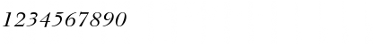 Download Baskerville BT Italic Font Numeric Preview