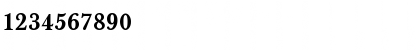 Download Baskerville T Regular Font Numeric Preview