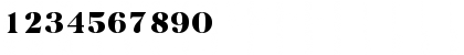 Download Baskerville-Heavy Regular Font Numeric Preview