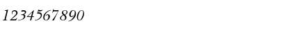 Download BaskervilleLightSSK Italic Font Numeric Preview