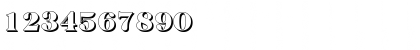 Download BaskervilleShadow-Black Regular Font Numeric Preview