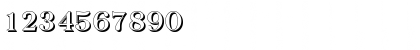 Download BaskervilleShadow Bold Font Numeric Preview