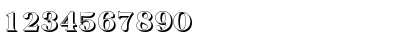 Download BaskervilleShadow-Heavy Regular Font Numeric Preview