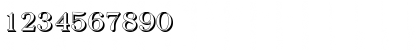 Download BaskervilleShadow Regular Font Numeric Preview