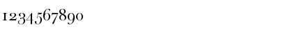 Download Baskerville Old Becker Caps Regular Font Numeric Preview