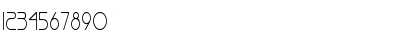 Download BasqueThin Normal Font Numeric Preview