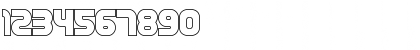 Download BASSEL Outline Font Numeric Preview