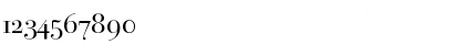 Download BauerBodoni RomanSC Regular Font Numeric Preview