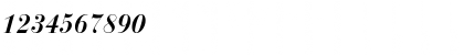 Download BauerBodni BT Bold Italic Font Numeric Preview