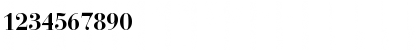 Download BauerBodni BT Bold Font Numeric Preview