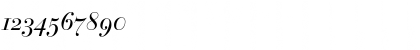Download BauerBodoniOldstyleFigures RomanItalic Font Numeric Preview