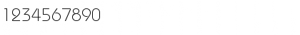 Download Bauhaus Light Font Numeric Preview