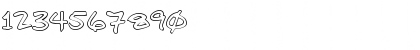 Download BillOutline Outline Font Numeric Preview