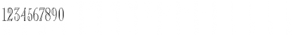Download BD Engaved Narrow Regular Font Numeric Preview