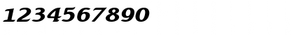 Download Beach Extended Bold Italic Font Numeric Preview