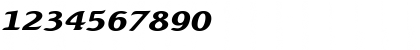 Download BeachExtended BoldItalic Font Numeric Preview