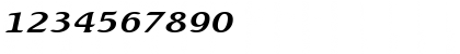 Download BeachExtended Italic Font Numeric Preview