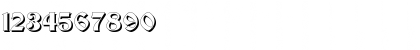 Download Becker Shadow Regular Font Numeric Preview
