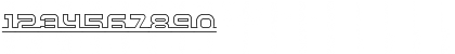 Download Connected Hollow Regular Font Numeric Preview