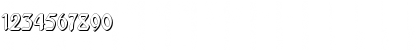 Download Behrensschrift Shadow Regular Font Numeric Preview
