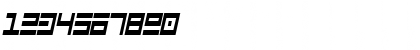 Download CyberspeakCondensed Oblique Font Numeric Preview