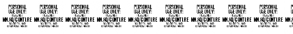 Download Conture Script PERSONAL USE Regular Font Numeric Preview