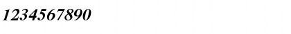 Download CyrillicTimes Bold Italic Font Numeric Preview