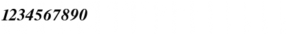 Download CyrillicTimes BoldItalic Font Numeric Preview
