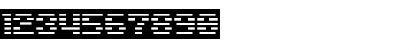 Download D3 DigiBitMapism type C wide Regular Font Numeric Preview