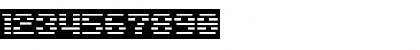 Download D3 DigiBitMapism type C Regular Font Numeric Preview