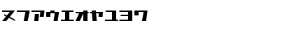 Download D3 Factorism Katakana Regular Font Numeric Preview