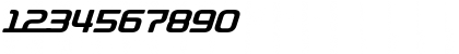 Download D3 Roadsterism Italic Regular Font Numeric Preview
