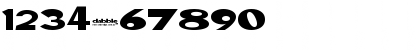 Download Dabble Combo Regular Font Numeric Preview