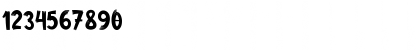 Download Daily Milk Regular Font Numeric Preview