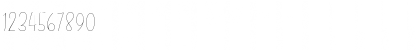 Download Daisy Rae Thin Font Numeric Preview