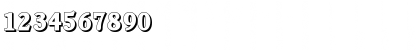 Download DanielBeckerShadow-ExtraBold Regular Font Numeric Preview