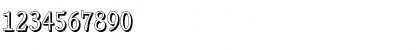 Download DanielBeckerShadow-Light Regular Font Numeric Preview