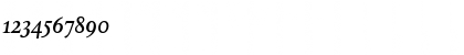 Download DanteMTOldstyleFigures-Medium MediumItalic Font Numeric Preview