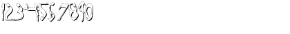 Download Dark Horse Shadow Shadow Font Numeric Preview