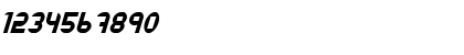Download Datacut Italic Font Numeric Preview