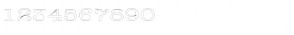 Download DatelineOutlineExtended Regular Font Numeric Preview