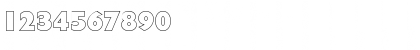 Download DavidBeckerOutline-Heavy Regular Font Numeric Preview