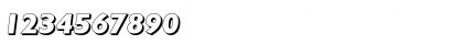 Download DavidBeckerShadow-ExtraBold Italic Font Numeric Preview