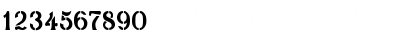 Download DavidFarewellStencil Regular Font Numeric Preview