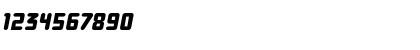 Download DBXLNightfever Italic Font Numeric Preview