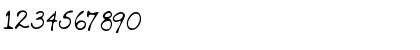 Download DeannasHand Regular Font Numeric Preview