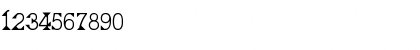 Download Deborah Regular Font Numeric Preview
