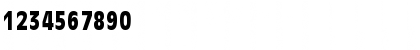Download DecadeBlackCondSSK Regular Font Numeric Preview