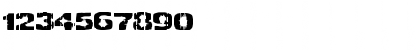 Download Decrepit BRK Regular Font Numeric Preview