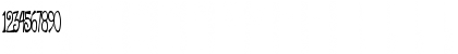 Download DeGarThin6 Bold Font Numeric Preview